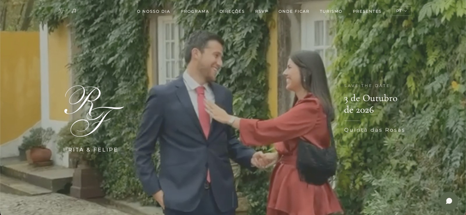 Rita & Felipe website preview